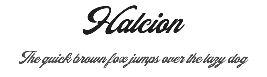 Halcion by Billy Argel Fonts ® — Script Handwritten Font