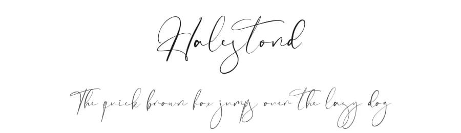 Halestond by Hugefonts — Script Handwritten Font