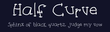 Half Curve by Tatiana Rodríguez — Script Handwritten Font — thumbnail 2