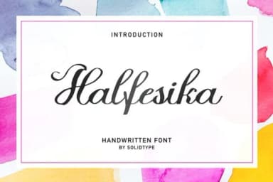 Halfesika Script Font by Solidtype — Script Handwritten Font — thumbnail 1