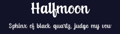 Halfmoon by Agus Rijwan Jaelani — Script Handwritten Font — thumbnail 2