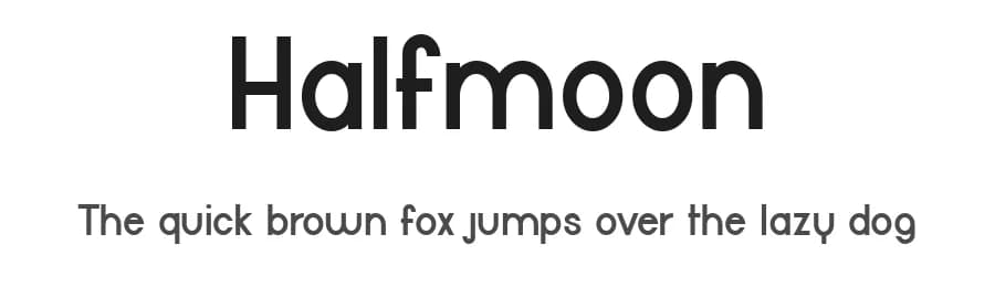Halfmoon by Andrea Cerboneschi — Sans Serif Font — preview 1