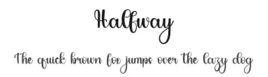 Halfway by PiPi Creative STUDIO — Script Handwritten Font — thumbnail 1