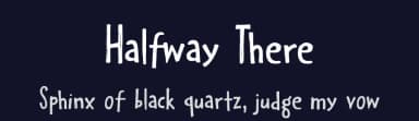 Halfway There by Hanoded — Script Handwritten Font — thumbnail 2