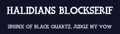 Halidians Blockserif by Adien Gunarta — Sans Serif Font — thumbnail 2