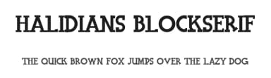 Halidians Blockserif by Adien Gunarta — Sans Serif Font — thumbnail 1