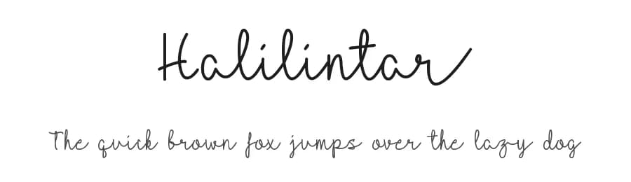Halilintar by aptfahmi — Script Handwritten Font — preview 1