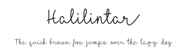 Halilintar by aptfahmi — Script Handwritten Font