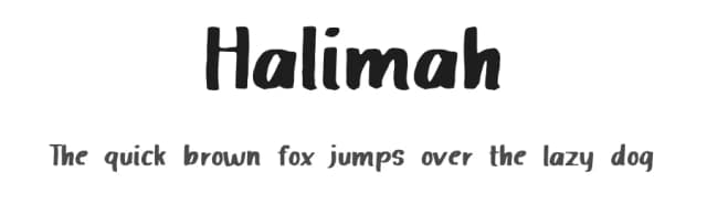 Halimah by Sulthanstudio — Script Handwritten Font