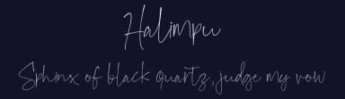 Halimpu by Awanstudioz — Script Handwritten Font — thumbnail 2