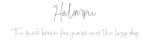Halimpu by Awanstudioz — Script Handwritten Font