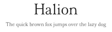 Halion by William Cunningham — Serif Font — thumbnail 1