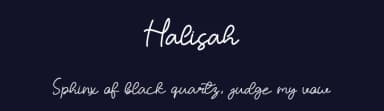 Halisah by Nabila — Script Handwritten Font — thumbnail 2