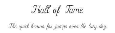 Hall of Fame by weknow — Script Handwritten Font — thumbnail 1