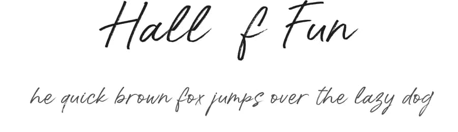 Hall Of Fun by Konstantine Studio — Script Handwritten Font