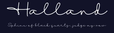 Halland by Nugi Nurzahid — Script Handwritten Font — thumbnail 2