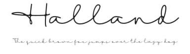 Halland by Nugi Nurzahid — Script Handwritten Font — thumbnail 1