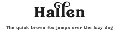 Hallen by Edignwn Type — Serif Font — thumbnail 1