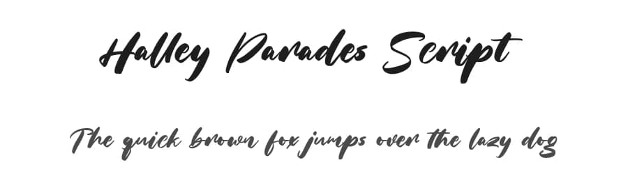 Halley Parades Script by Maulana Creative — Script Handwritten Font