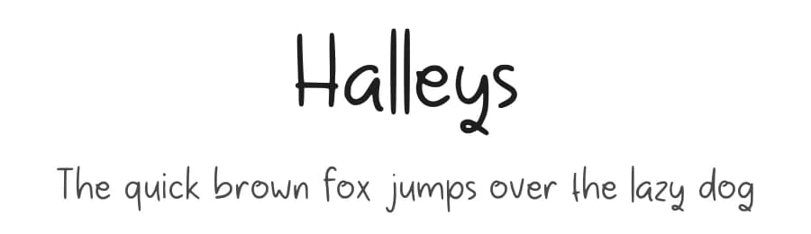 Halleys by Aisyah — Script Handwritten Font