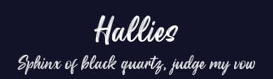 Hallies by Kong Font — Script Handwritten Font — thumbnail 2