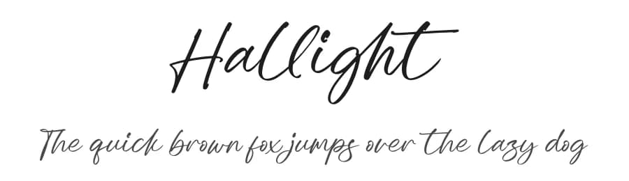 Hallight by Letterena Studios — Script Handwritten Font