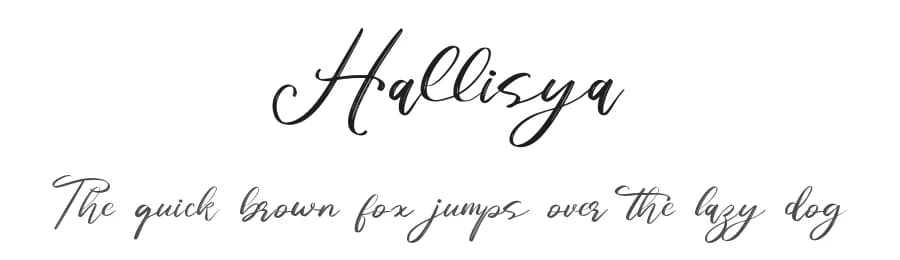 Hallisya by lyanatha — Script Handwritten Font