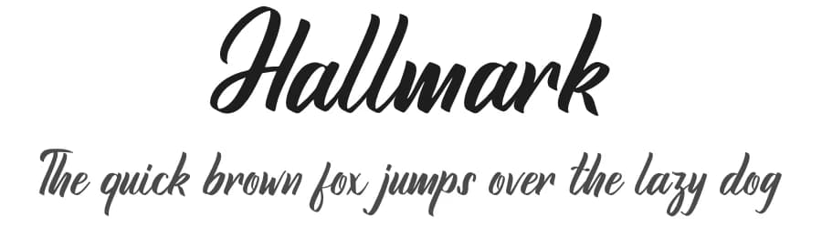 Hallmark by Sugeng Choirul — Script Handwritten Font