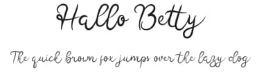 Hallo Betty by Javatype Studio — Script Handwritten Font — thumbnail 1