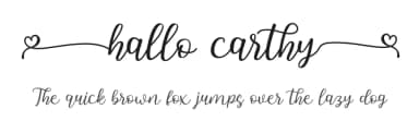 Hallo Carthy by Madatype Studio — Script Handwritten Font — thumbnail 1
