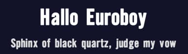 Hallo Euroboy by HENRIavecunK Type Co — Sans Serif Font — thumbnail 2