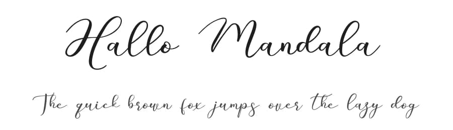 Hallo Mandala by Erik Studio — Script Handwritten Font — preview 1