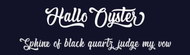 Hallo Oyster by Typhoon Type - Suthi Srisopha — Script Handwritten Font — thumbnail 2