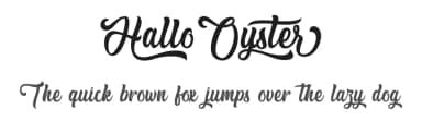 Hallo Oyster by Typhoon Type - Suthi Srisopha — Script Handwritten Font — thumbnail 1