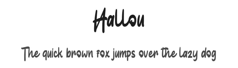 Hallou by Eifetstype — Script Handwritten Font