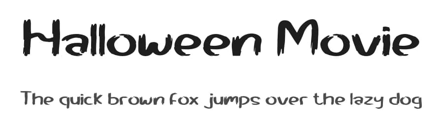 Halloween Movie by Rangkai Aksara — Script Handwritten Font