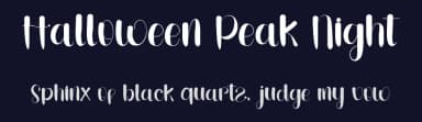 Halloween Peak Night by FreshtypeINK — Script Handwritten Font — thumbnail 2