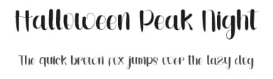 Halloween Peak Night by FreshtypeINK — Script Handwritten Font — thumbnail 1