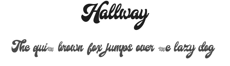 Hallway by fortunes co — Script Handwritten Font