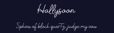 Hallysoon by Nabila — Script Handwritten Font — thumbnail 2