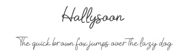 Hallysoon by Nabila — Script Handwritten Font — thumbnail 1