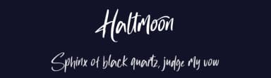 Haltmoon by Hugefonts — Script Handwritten Font — thumbnail 2