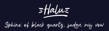 Halu by Khurasan — Script Handwritten Font — thumbnail 2