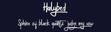 Halybed by Vunira Design — Script Handwritten Font — thumbnail 2