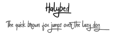 Halybed by Vunira Design — Script Handwritten Font — thumbnail 1