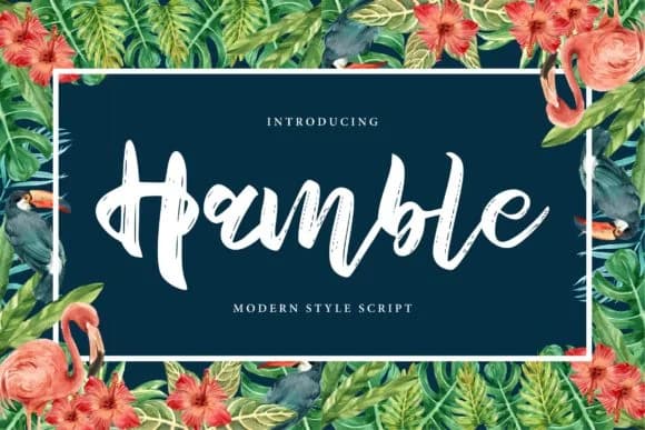 Hamble Font by Vunira — Script Handwritten Font