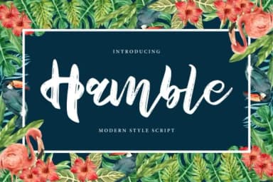 Hamble Font by Vunira — Script Handwritten Font — thumbnail 1