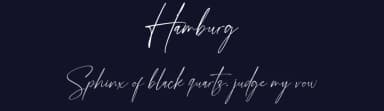 Hamburg by Faqih Fawaji — Script Handwritten Font — thumbnail 2