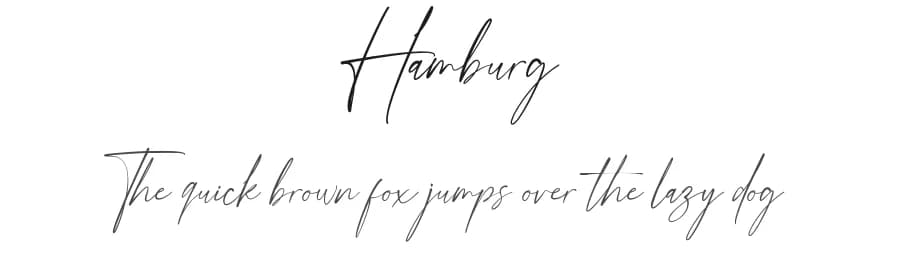 Hamburg by Faqih Fawaji — Script Handwritten Font