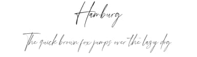 Hamburg by Faqih Fawaji — Script Handwritten Font — thumbnail 1